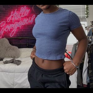 Stripped Crop Top